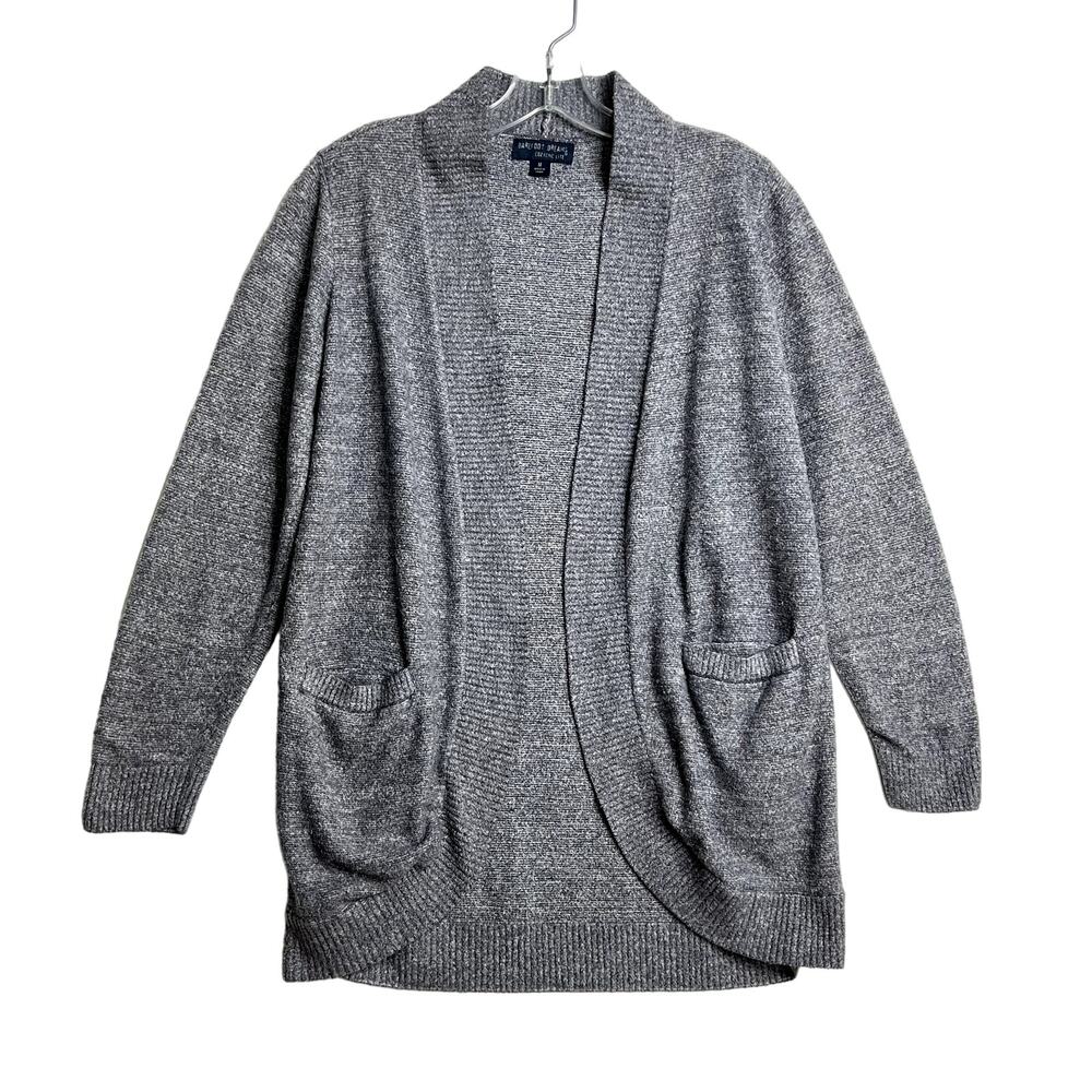 Barefoot Dream CozyChic Lite Circle Open Front Cardigan Gray Womens Medium